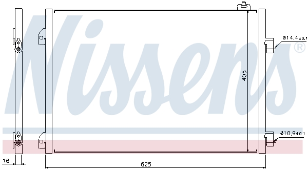 NISSENS 94668 Condensatore, Climatizzatore