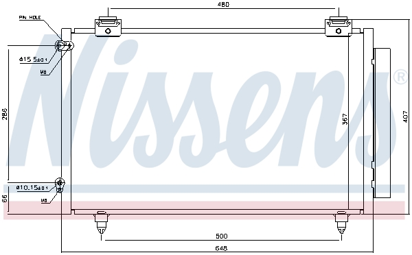 NISSENS 94719 Condensatore, Climatizzatore-Condensatore, Climatizzatore-Ricambi Euro