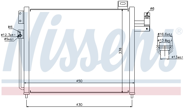 NISSENS 94760 Condensatore, Climatizzatore