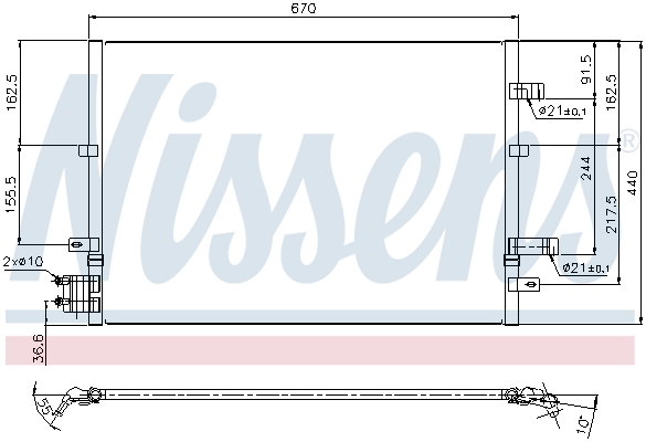 NISSENS 94777 Condensatore, Climatizzatore-Condensatore, Climatizzatore-Ricambi Euro