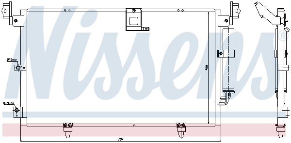 NISSENS 94789 Condensatore, Climatizzatore