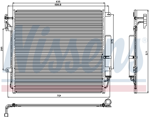 NISSENS 94839 Condensatore, Climatizzatore-Condensatore, Climatizzatore-Ricambi Euro