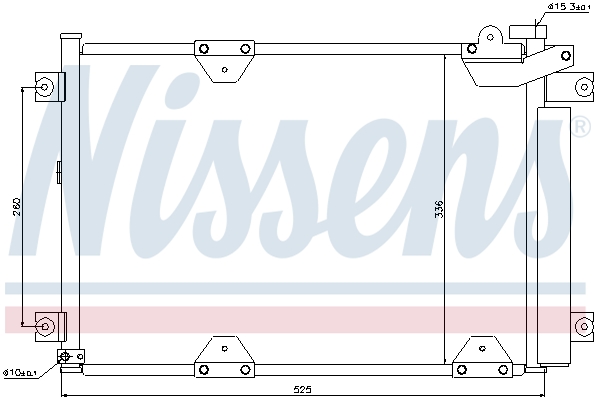 NISSENS 94892 Condensatore, Climatizzatore-Condensatore, Climatizzatore-Ricambi Euro