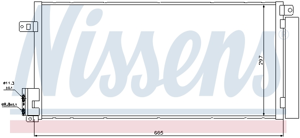 NISSENS 94899 Condensatore, Climatizzatore