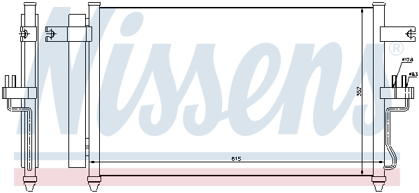 NISSENS 94904 Condensatore, Climatizzatore