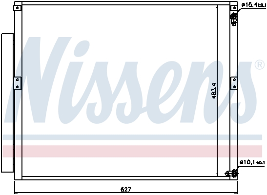 NISSENS 94919 Condensatore, Climatizzatore