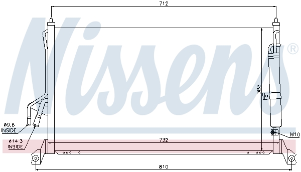 NISSENS 94930 Condensatore, Climatizzatore