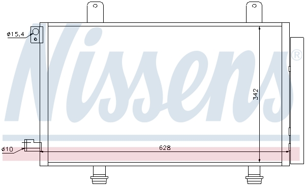 NISSENS 94979 Condensatore, Climatizzatore