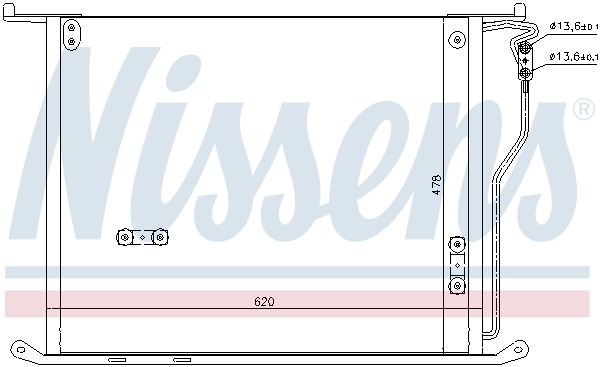 NISSENS 94980 Condensatore, Climatizzatore