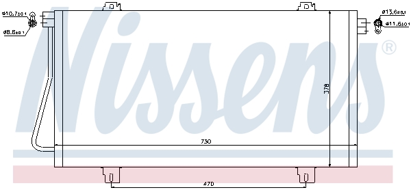 NISSENS 94989 Condensatore, Climatizzatore-Condensatore, Climatizzatore-Ricambi Euro