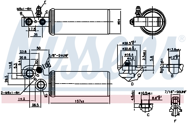 NISSENS 95037 Essiccatore, Climatizzatore