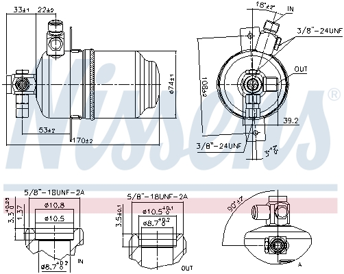 NISSENS 95077 Essiccatore, Climatizzatore