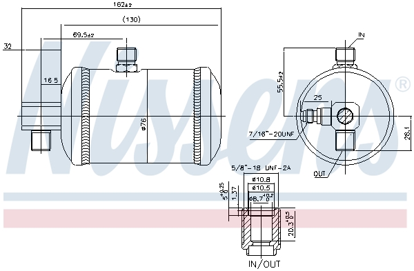 NISSENS 95100 Essiccatore, Climatizzatore