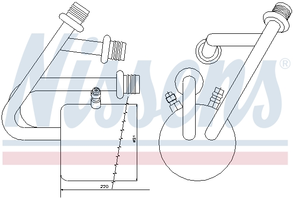 NISSENS 95394 Essiccatore, Climatizzatore