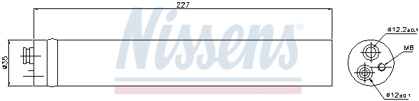 NISSENS 95453 Essiccatore, Climatizzatore