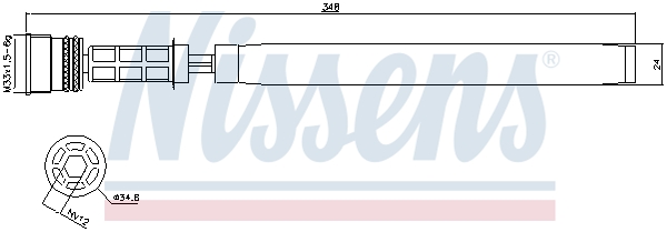 NISSENS 95458 Essiccatore, Climatizzatore-Essiccatore, Climatizzatore-Ricambi Euro