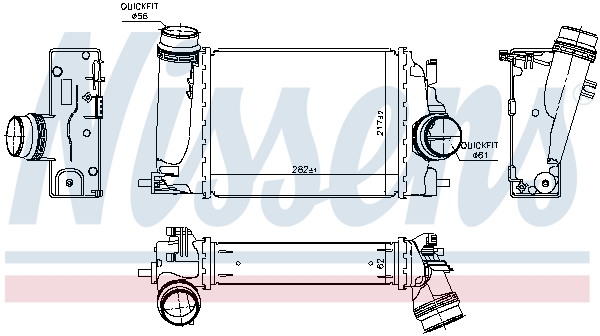NISSENS 961122 Intercooler-Intercooler-Ricambi Euro