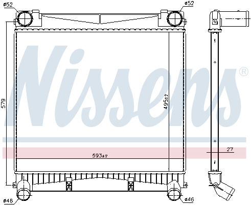 NISSENS 961140 Intercooler