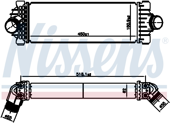 NISSENS 961230 Intercooler