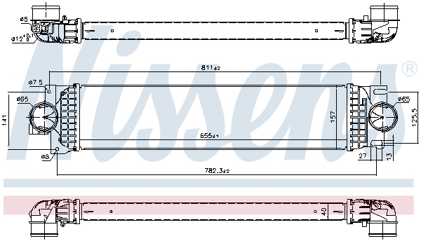 NISSENS 961236 Intercooler