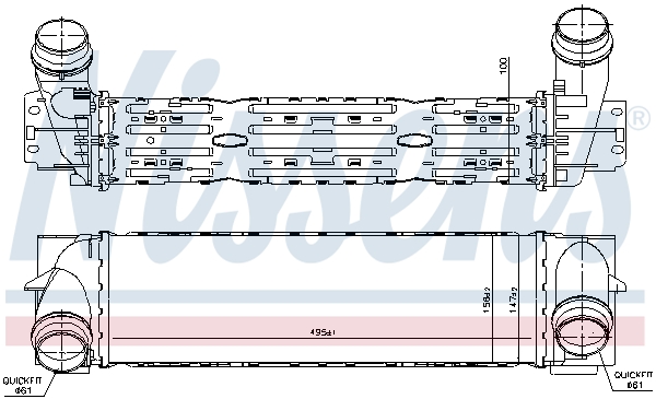 NISSENS 961244 Intercooler