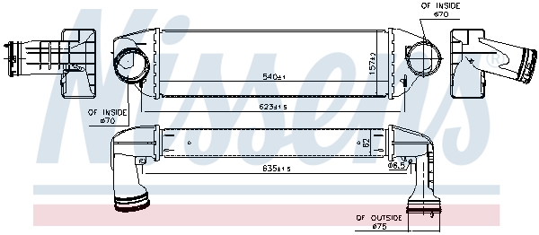 NISSENS 96129 Intercooler