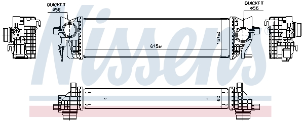 NISSENS 96133 Intercooler