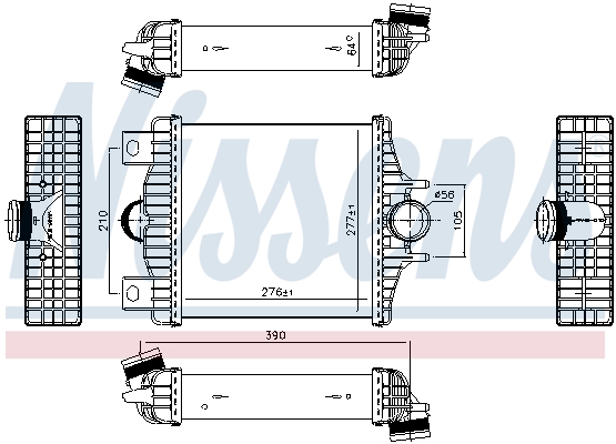 NISSENS 961427 Intercooler-Intercooler-Ricambi Euro