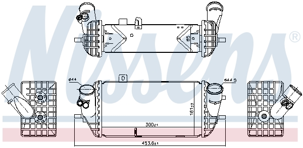 NISSENS 96144 Intercooler