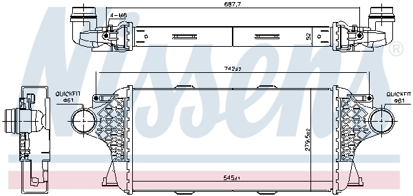 NISSENS 961458 Intercooler