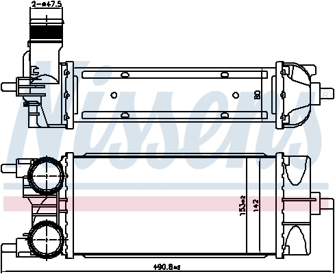 NISSENS 961485 Intercooler