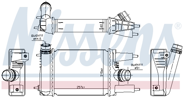 NISSENS 96153 Intercooler