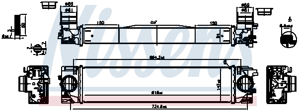 NISSENS 961541 Intercooler