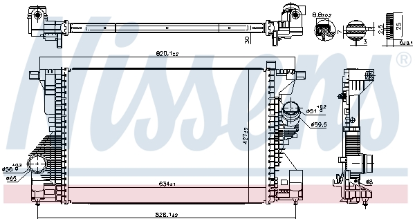 NISSENS 96679 Intercooler