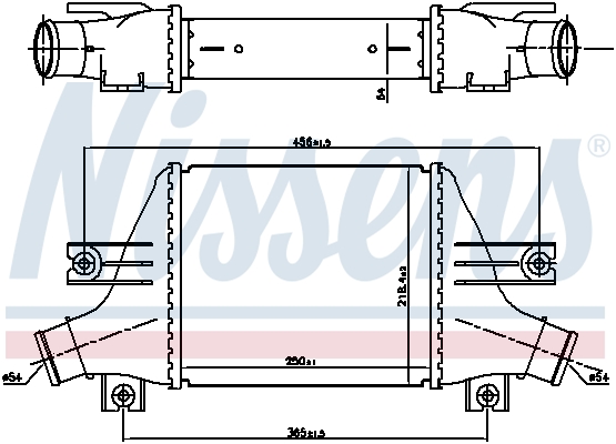 NISSENS 96163 Intercooler