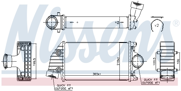 NISSENS 96175 Intercooler