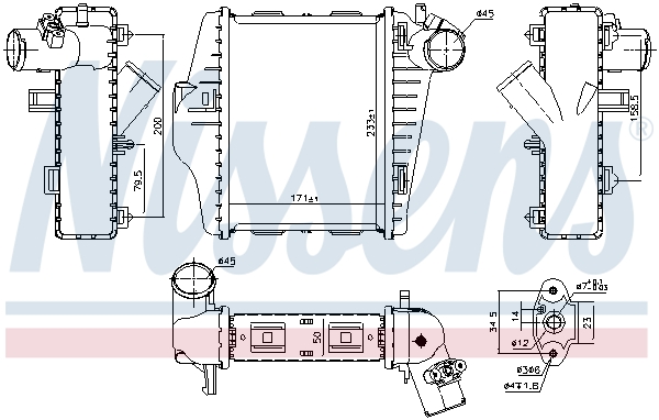 NISSENS 96177 Intercooler