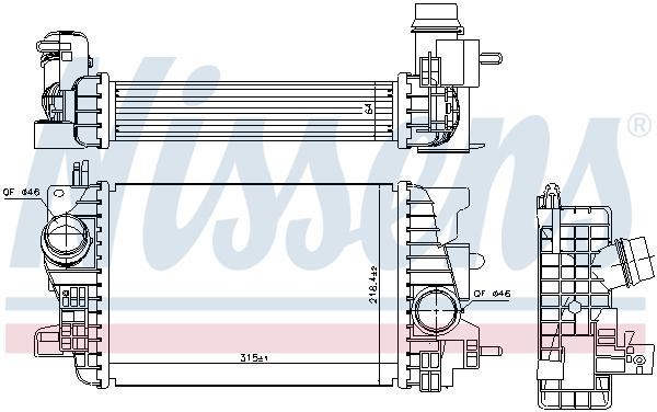 NISSENS 96197 Intercooler-Intercooler-Ricambi Euro