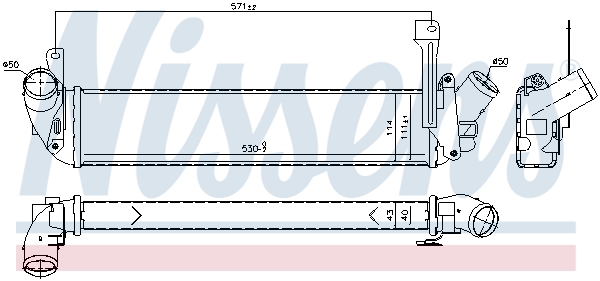 NISSENS 96198 Intercooler-Intercooler-Ricambi Euro