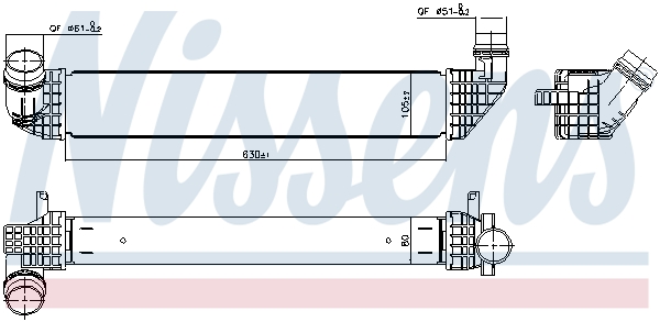 NISSENS 96200 Intercooler