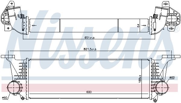 NISSENS 96246 Intercooler