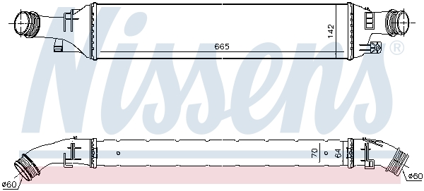 NISSENS 96298 Intercooler