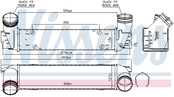 NISSENS 96337 Intercooler