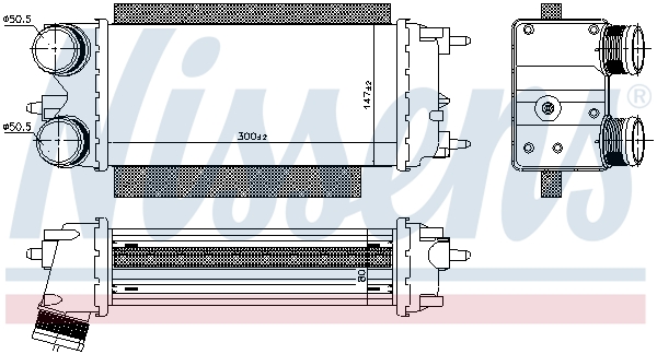 NISSENS 96357 Intercooler