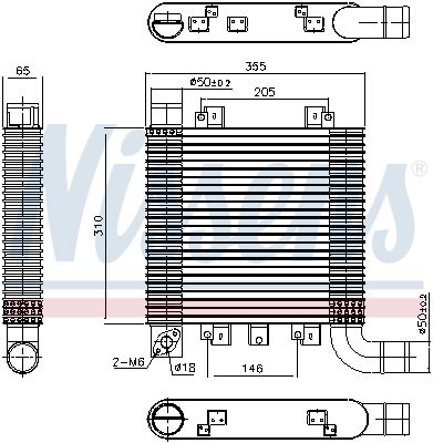 NISSENS 96366 Intercooler