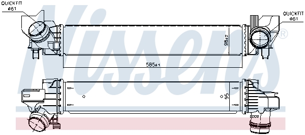 NISSENS 96378 Intercooler