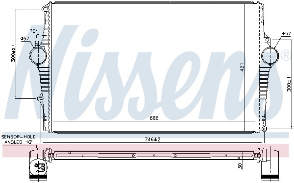 NISSENS 96381 Intercooler