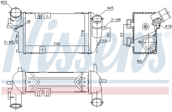 NISSENS 96398 Intercooler