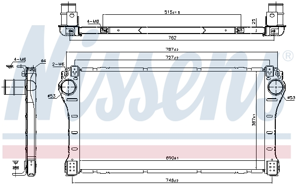 NISSENS 96408 Intercooler