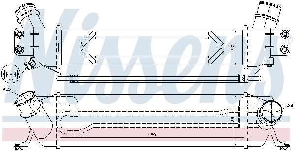 NISSENS 96459 Intercooler